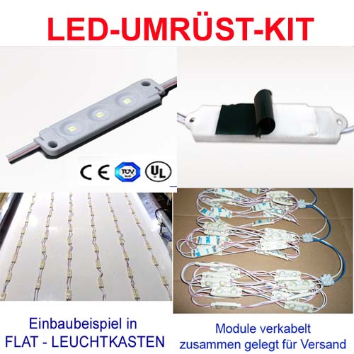Klapprahmen LED Premium Leuchtkasten 3000 X 600 Mm Wechselrahmen Leuchtreklame