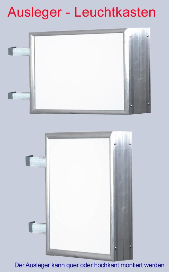 LED Leuchtkasten 2-seitig beleuchtet 600 x 800 x 138 mm Aussteller